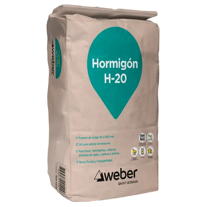 HORMIGON H20 SACO 25 KG MORTERO