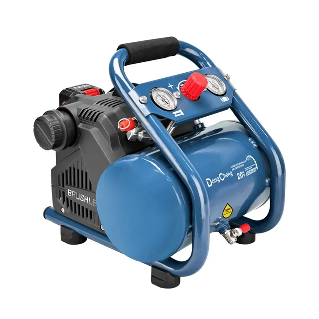 Compresor de Aire Inalámbrico 6L 20V (2 Baterías 4.0 Ah) DongCheng DCQE550/6BM
